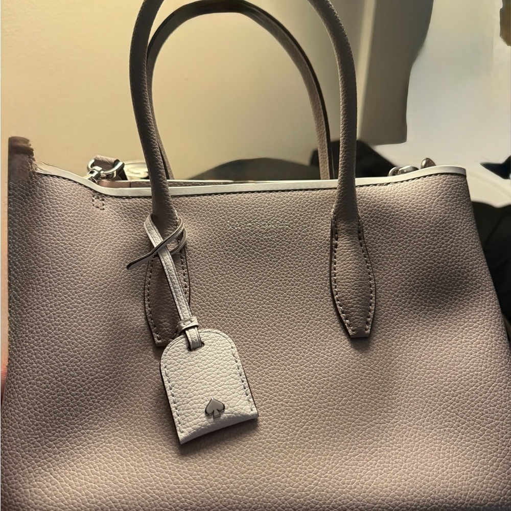 Kate Spade Gray Satchel Structured Elegance